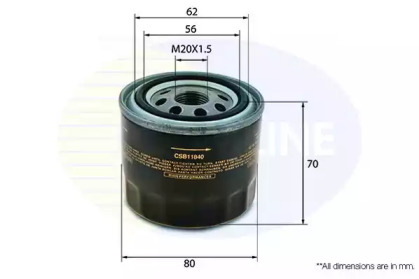 CSB11840 COMLINE CSB11840 Comline - Фільтр оливи ( аналог WL7171)