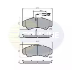 CBP11041 COMLINE CBP11041 Comline - Гальмівні колодки до дисків