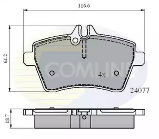 CBP01592 COMLINE CBP01592 Comline - Гальмівні колодки до дисків