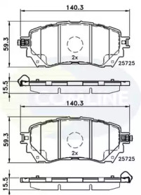 CBP32237 COMLINE CBP32237 Comline - Гальмівні колодки до дисків