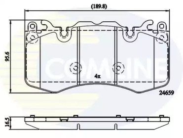 CBP02211 COMLINE CBP02211 Comline - Гальмівні колодки до дисків