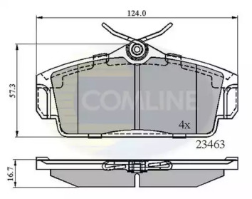 CBP0740 COMLINE CBP0740 Comline - Гальмівні колодки до дисків