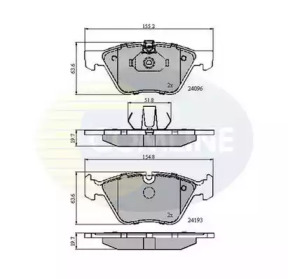 CBP01300 COMLINE CBP01300 Comline - Гальмівні колодки до дисків