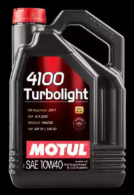 100357 MOTUL Масло двигателя 4100 TurboLight 10W-40 5L