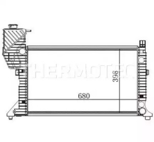 D7M004TT THERMOTEC Радіатор
