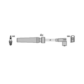 134119 HITACHI HITACHI CHEVROLET Провод высокого напряжения Lacetti  1.6