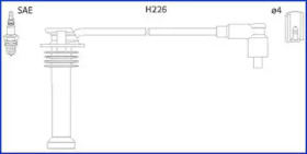 134672 HITACHI HITACHI FORD К-кт высоковольтных проводов Focus,Mondeo,Transit Connect 1.8/2.0