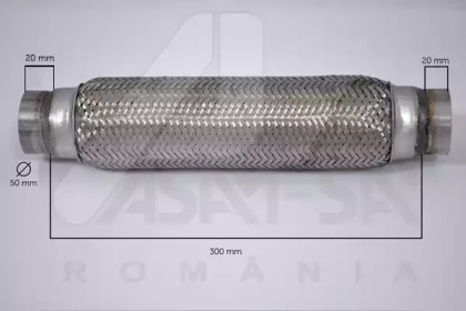 60099 ASAM ASAM RENAULT гофра глушника 50*300