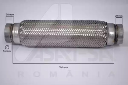 60103 ASAM ASAM RENAULT Гофра глушителя 55*300