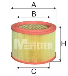 A289 MFILTER Фільтр повітряний Berlingo/Partner 1.8/1.9D 06.96>12.96