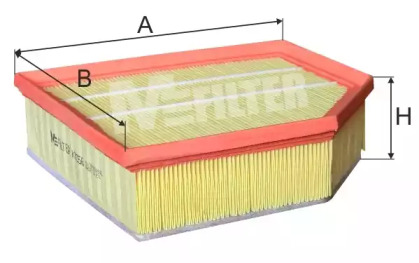 K7056 MFILTER Фильтр воздушный Volvo S60/V70II/XC70/XC90 2.4D 01-14