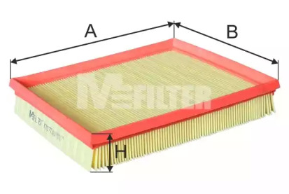 K7077 MFILTER Фильтр воздушный BMW 1 (F20/21)/3 (F30/31)/4 (F32/33/36) 12-