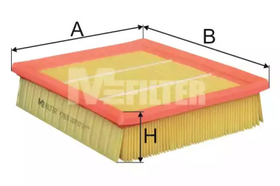 K765 MFILTER Фільтр повітряний A-клаз M266 04>