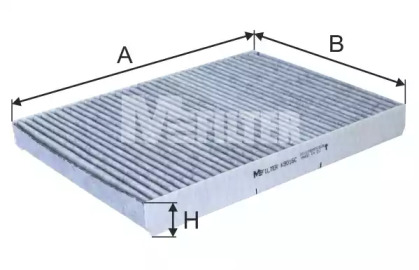 K9016C MFILTER Фільтр салону Golf 97-06/Bora 99-05/Octavia 96-11 (вугільний)