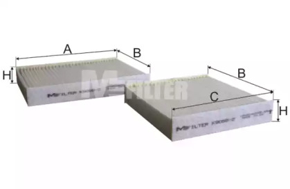 K90582 MFILTER Фильтр салона Citroen C3 10-/Peugeot 207 06-/208 12-