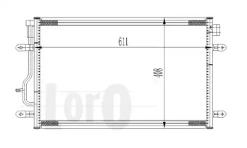 0030160012 LORO Радіатор кондиціонера A4/A6 Allroad 1.6-4.2 00-09