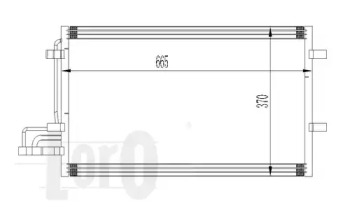 0170160015 LORO Конденсатор кондиціонера FOCUS C-MAX/FOCUS II 1.6i/1.4 i 16V 03-