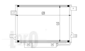 0540160017 LORO Радиатор кондиционера W169/W245 04-12 (Premium Line! OE)