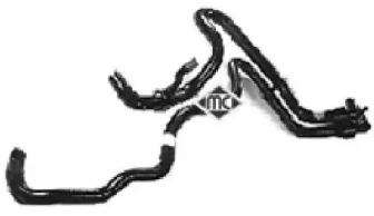 08300 METALCAUCHO Патрубок от соединительной трубки к радиатору отопителя  Peugeot Partner / Citroen Berlingo, Xsara 1.4I (08300) Metalcaucho