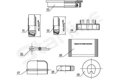 LO00529 STARLINE Пiдшипник ступицi колеса