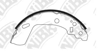 FN9991 NIBK Колодки барабанные Swift 2010--