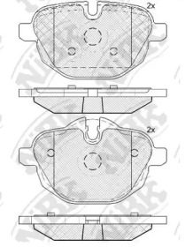 PN0546 NIBK Колодки задние BMW