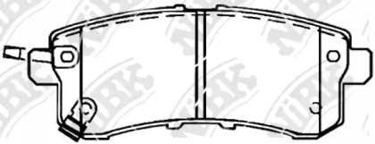 PN0554 NIBK Колодки тормозные