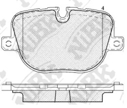 PN0566 NIBK Колодки задние Range Rover Sport
