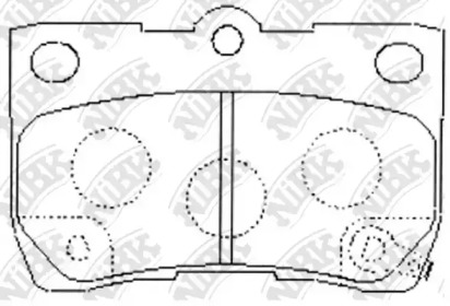 PN1494 NIBK Колодки тормозные