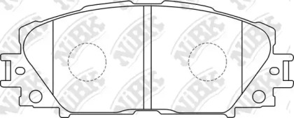 PN1508 NIBK Колодки тормозные