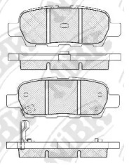 PN2466 NIBK Колодки тормозные (без датчика)