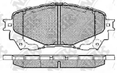 PN25002 NIBK Колодки тормозные (без датчика)