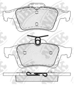 PN2702 NIBK Колодки тормозные (без датчика)