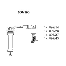 800190 BREMI Комплект проводов зажигания