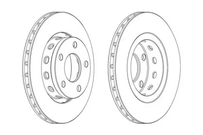 562515JC JURID JURID VW Тормозной диск задн.Audi A6 3.7/4.2,Passat 1.8/4.0 4 motion 98-