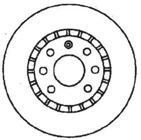 561588JC JURID JURID гальмівний диск передн.OPEL Astra/Corsa/Vectra/Tigra