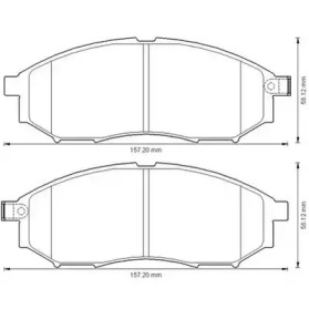 572575J JURID JURID NISSAN Гальмівні колодки передн..Murano,Navara,Pathfinder 05- сист.Sumitomo