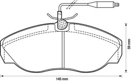 571839J JURID JURID FIAT Колодки тормозные передние DUCATO B 2.0,2.5D,TD 94-