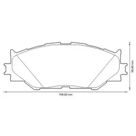 572620J JURID JURID LEXUS колодки гальмівні передні IS 250 05-