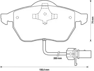 571982J JURID JURID VW гальмівні колодки перед. Audi A6 VW Passat 96-