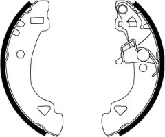 362313J JURID JURID FIAT Щеки тормозные PANDA,UNO 93- 185X31