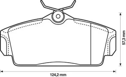 572422J JURID JURID NISSAN Колодки гальмівні передние PRIMERA 2.0 16V 96-02