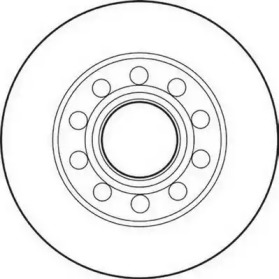 562192JC JURID JURID VW Диск тормозной задний 245mm Audi 80,A4 00-,Seat Exeo 08-