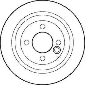 562194JC JURID JURID BMW Диск гальмівний задн.Mini Coper,One 01-