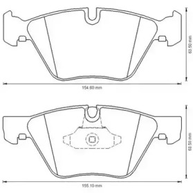 573151J JURID JURID BMW Тормозные колодки передн.5 F10 518d-528i 11-