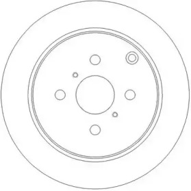 562261JC JURID JURID TOYOTA Диск гальмівний задн. Corolla -07,Prius 00-