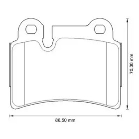 573297J JURID JURID VW гальмівні колодки задн.Touareg 02- (сист.Brembo)