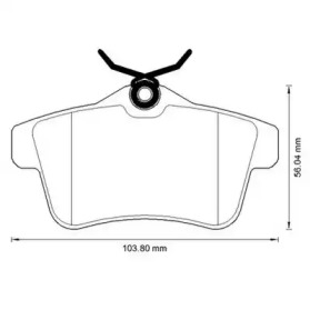 573315J JURID JURID Тормозные колодки зад. CITROEN C4, DS4, DS5