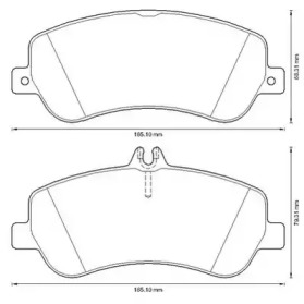 573321J JURID JURID DB Тормозные колодки пер. GLK-Class 08-