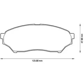 572499J JURID JURID MITSUBISHI Тормозные колодки передн.Pajero Pinin 94-